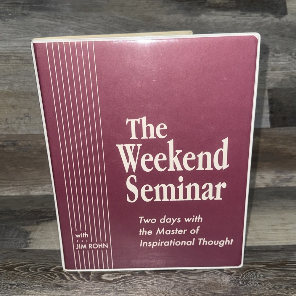 The Weekend Seminar With Jim Rohn Cassette & Workbook